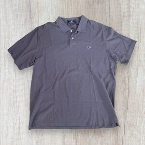 Vineyard Vines Gray Classic Pique Polo Shirt Men’s XL Preppy Whale Logo